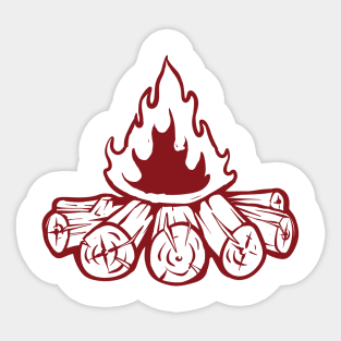 Wood fire Sticker